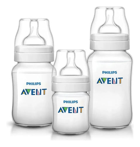 Set 3 Mamaderas Avent Anticolic Refresh 125ml 260ml 330ml