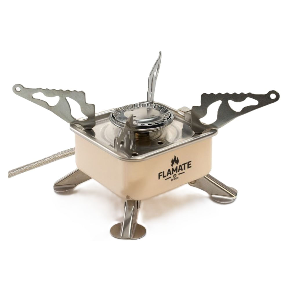 Anafe Portátil Driven Pocket Flamate A Gas Para Camping Color Beige
