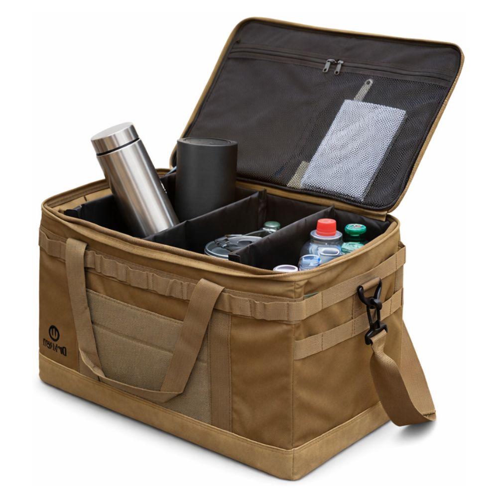 Bolso Rígido Driven Cargo Organizador 65L Con Separadores Color Caqui