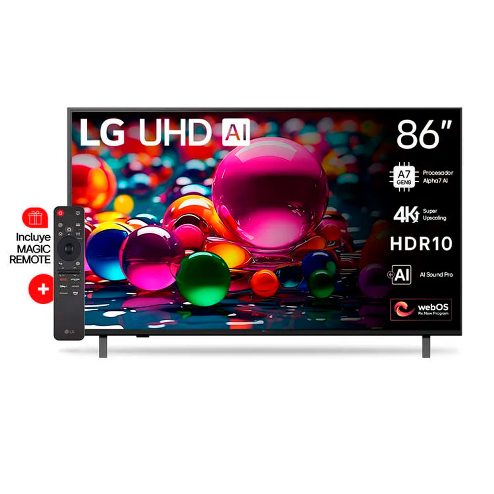 Smart TV LG 86 Uhd 4K 3840 X 2160 86Ua8550psa