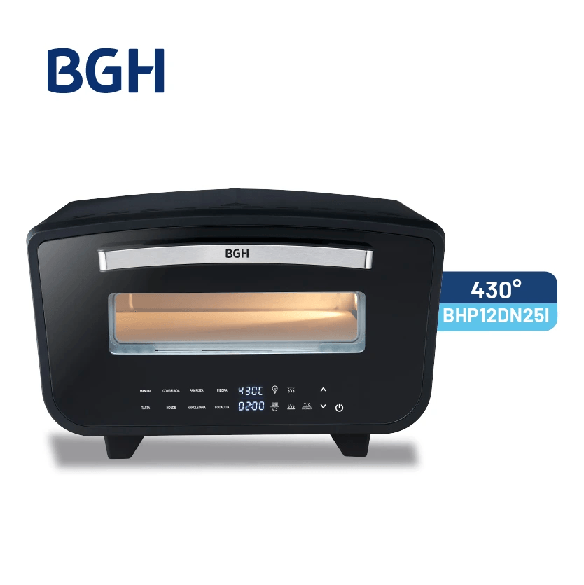 Horno Eléctrico Pizzero BGH Digital Negro
