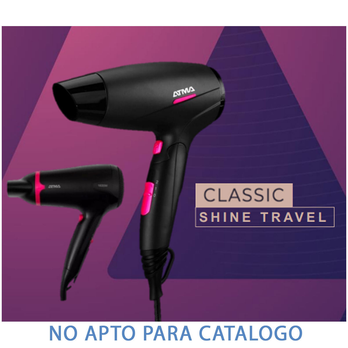 SECADOR DE PELO PLEGABLE ATMA ATTITUDE TRAVEL