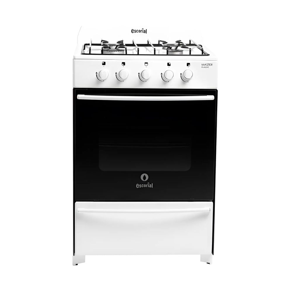 Cocina Gas Natural Escorial Master Style Fundición Blanca