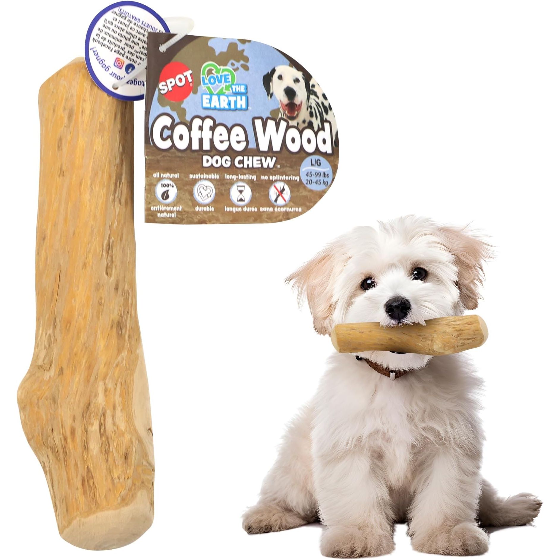 Masticable SPOT Madera Café Perro
