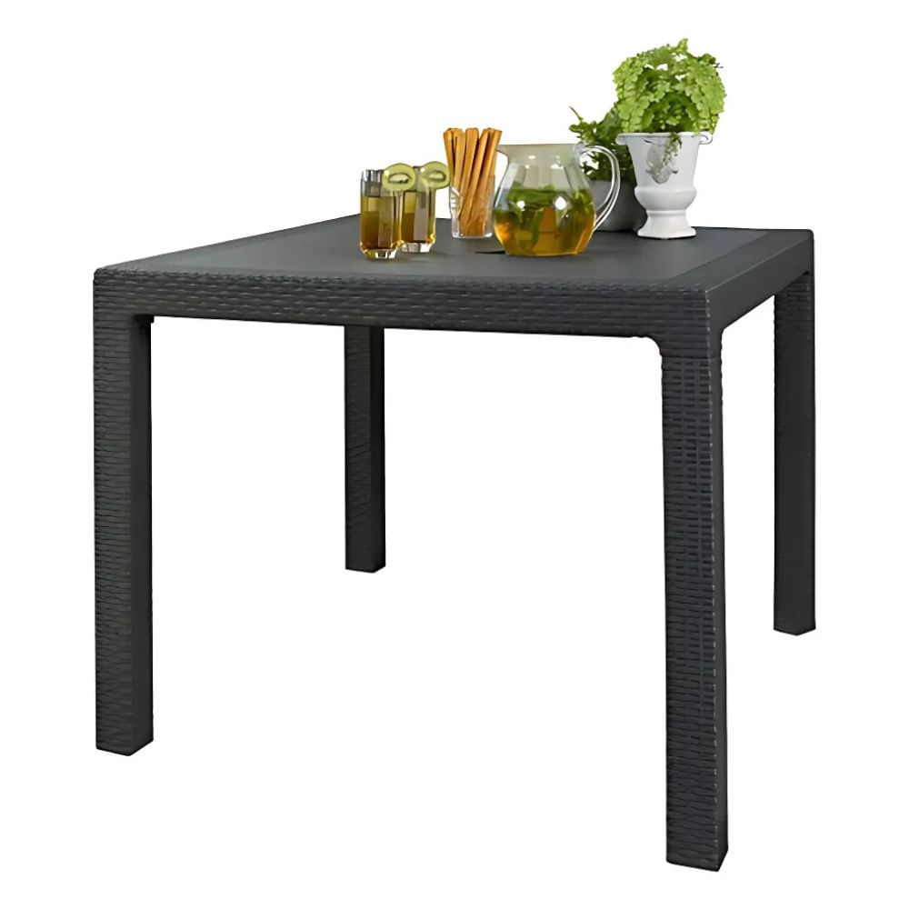 Mesa De Comedor Exterior Keter Quartet 95cm Gris