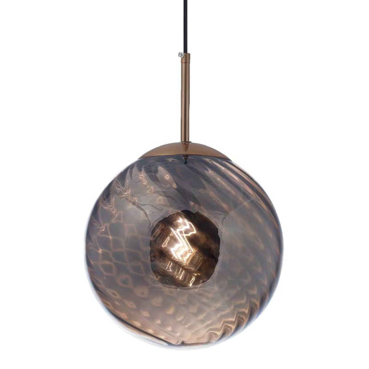 Lámpara de Techo Colgante Leuk Aby Globo Gris 24 cm  E27