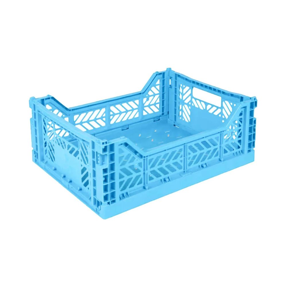 Canasto Midi Ay-kasa Aykasa Plegable Apilable Originales Turquoise