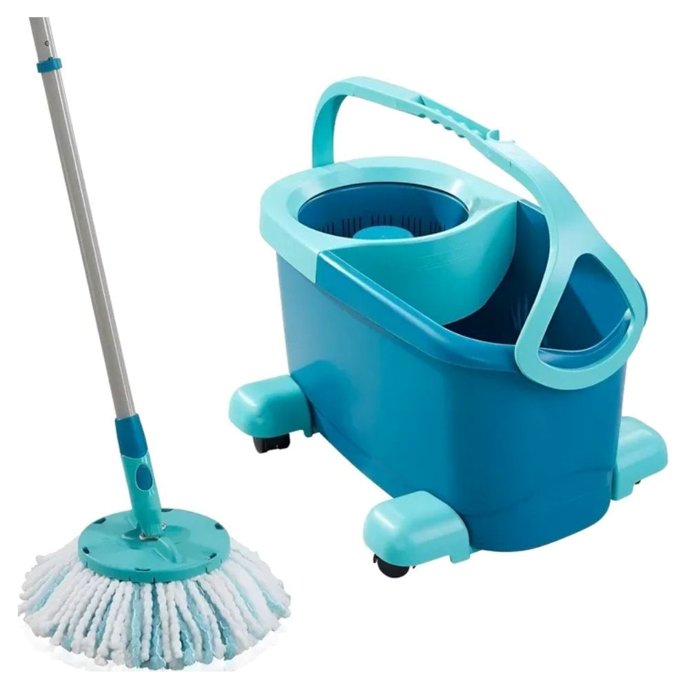 Set Limpieza Leifheit Mopa Balde Ruedas Cabo Click Escurrido