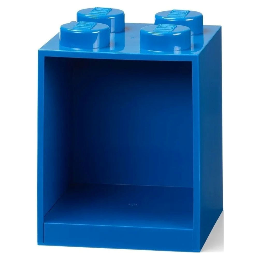 Estante Repisa Biblioteca Infantil Lego Shelf Chico Libros Color Azul