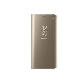 Funda Samsung Clear View Standing Cover Galaxy S8 Dorado