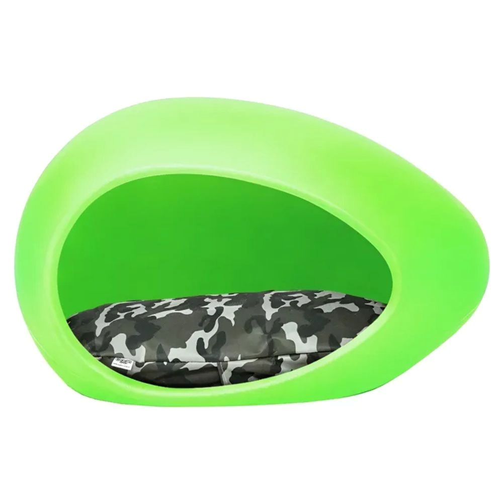 Cama Cucha Eggys Mini Para Perros Gatos Hasta 5kg + Colchón Color Verde Manzana