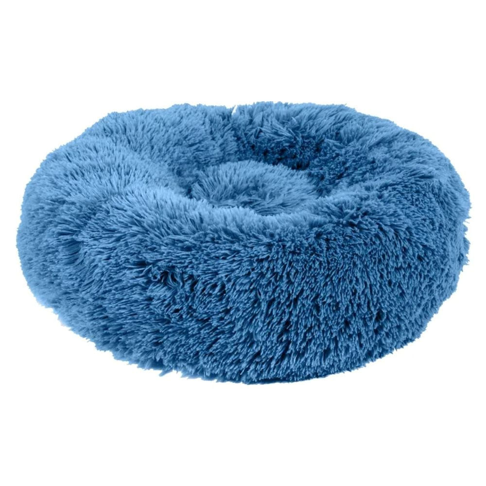 Cama Perro Gato Nido Nórdico Pelo Largo Colchón Eggys Small Color Azul
