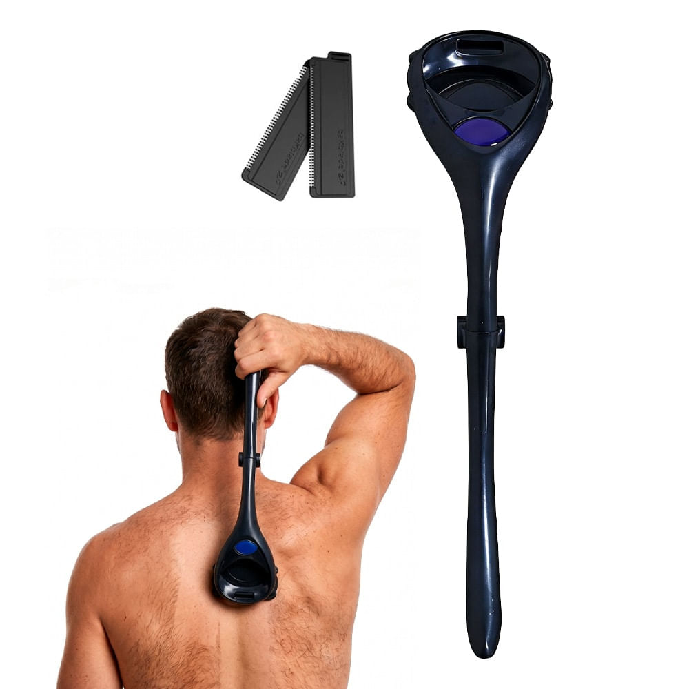 Depiladora Espalda Care By Gadnic Plegable ABS Con Cuchillas Reemplazables Tecnologia SkinGlide Control Uso Seco Y Humedo