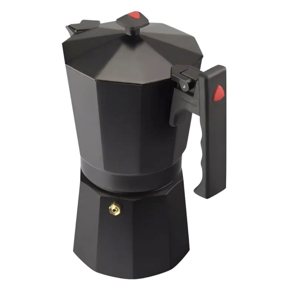 Cafetera Moka Magefesa Colombia Noir 12 Tazas Negra Aluminio