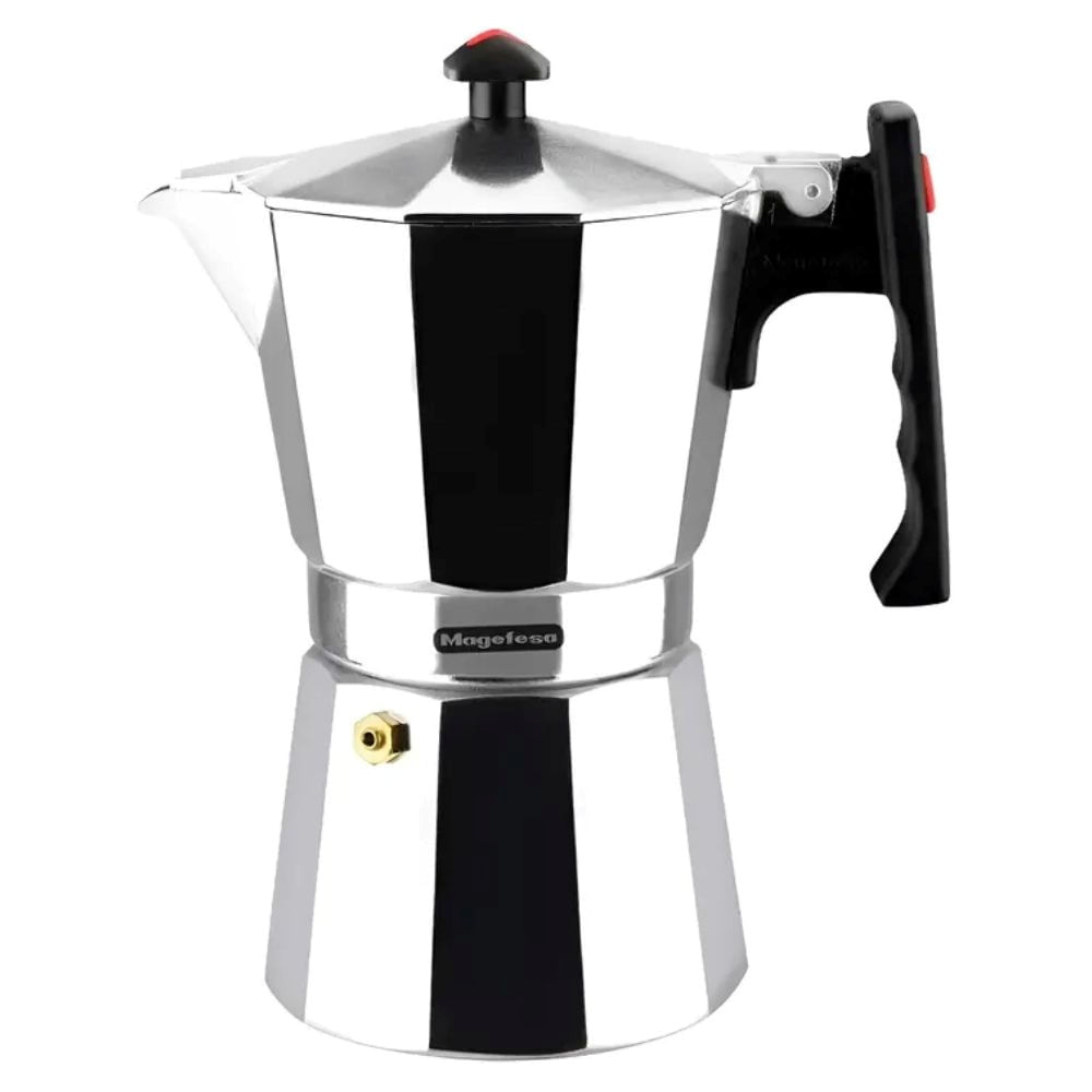 Cafetera Moka Manual Magefesa Colombia 6 Tazas Plateada