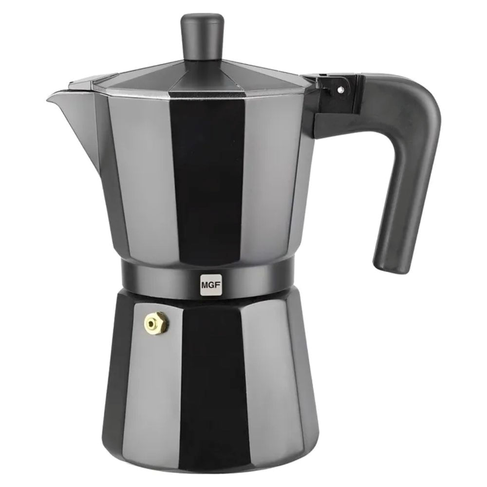 Cafetera Negra Magefesa Kenia Noir 9 Tazas Moka Expreso