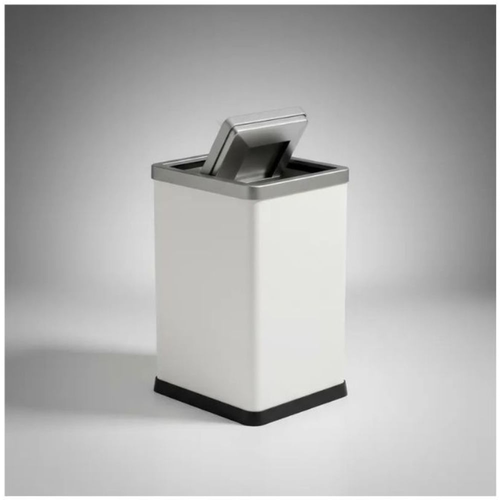 Cesto Tacho De Basura Vgo 10 L Metalico Tapa Vaiven