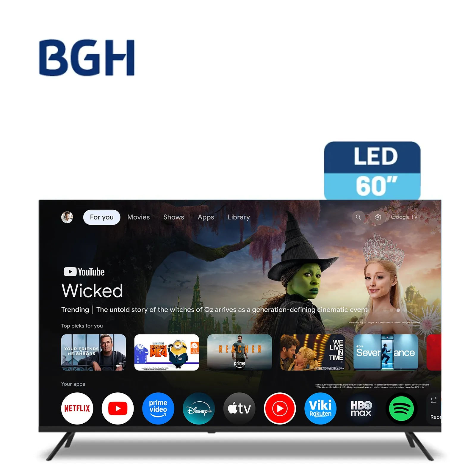 TV BGH 60' 4K SMART (B6026US6G)