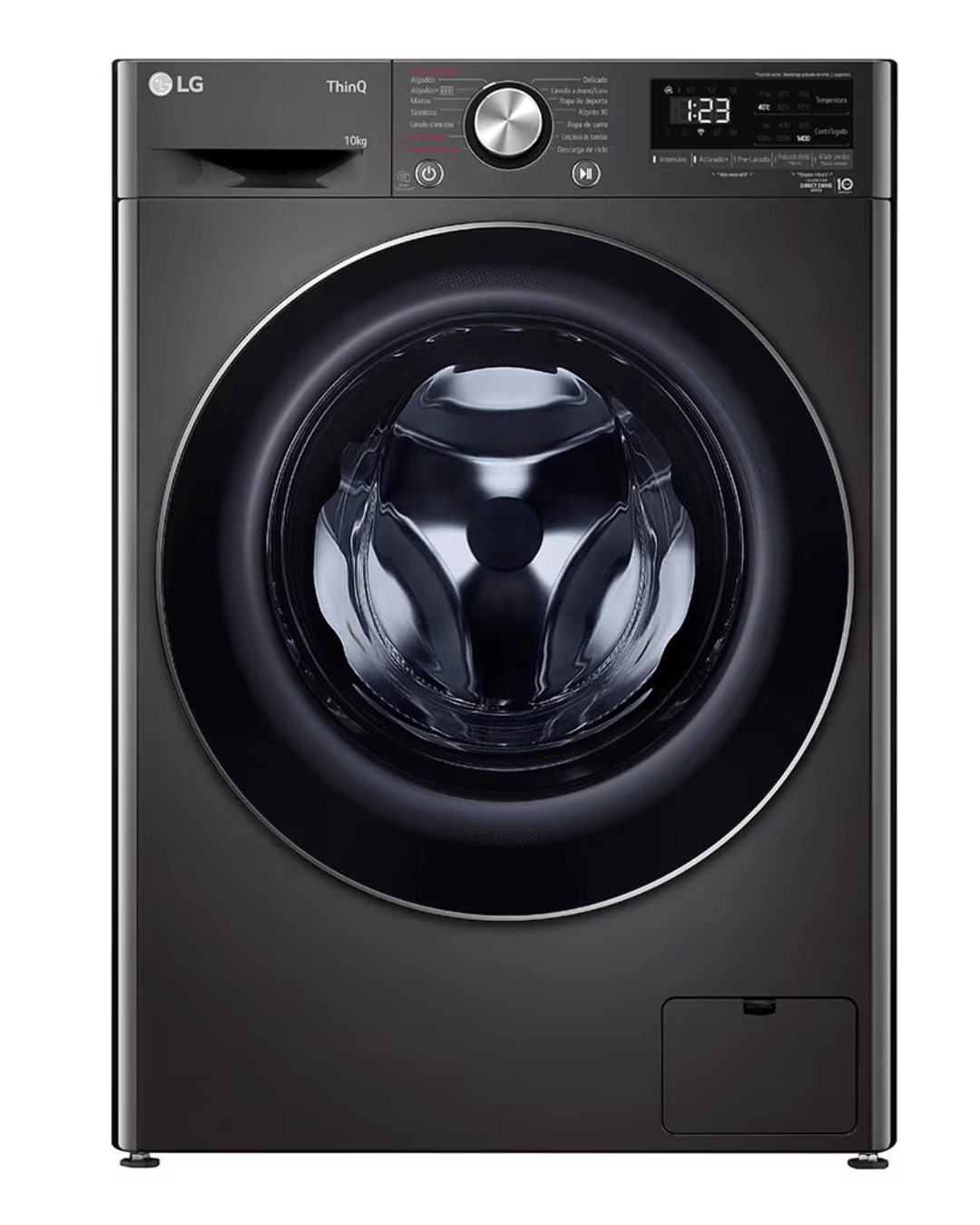 LAVARROPAS LG WM10BVC4S6 10,5KG 1400RPM INVERTER AI NEGRO
