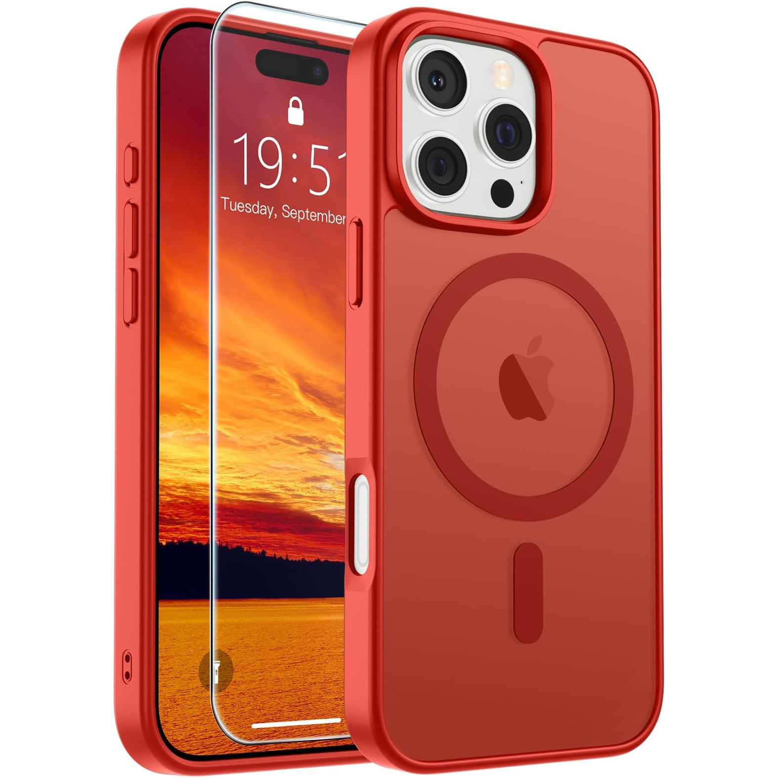 Apple SUPFINE Funda para iPhone 16 Pro Max con Protector