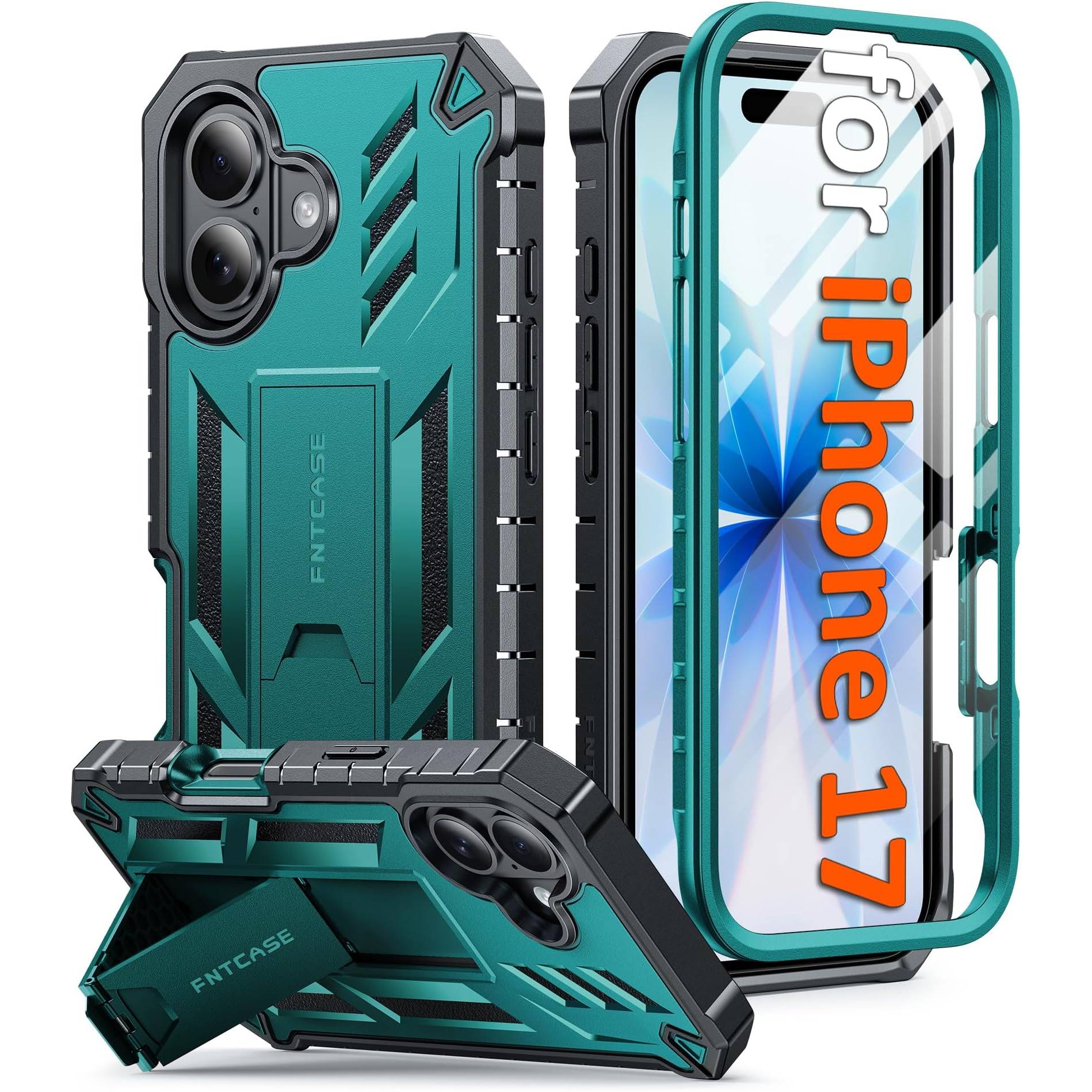 Apple FNTCASE Funda para iPhone 17 con Protector de