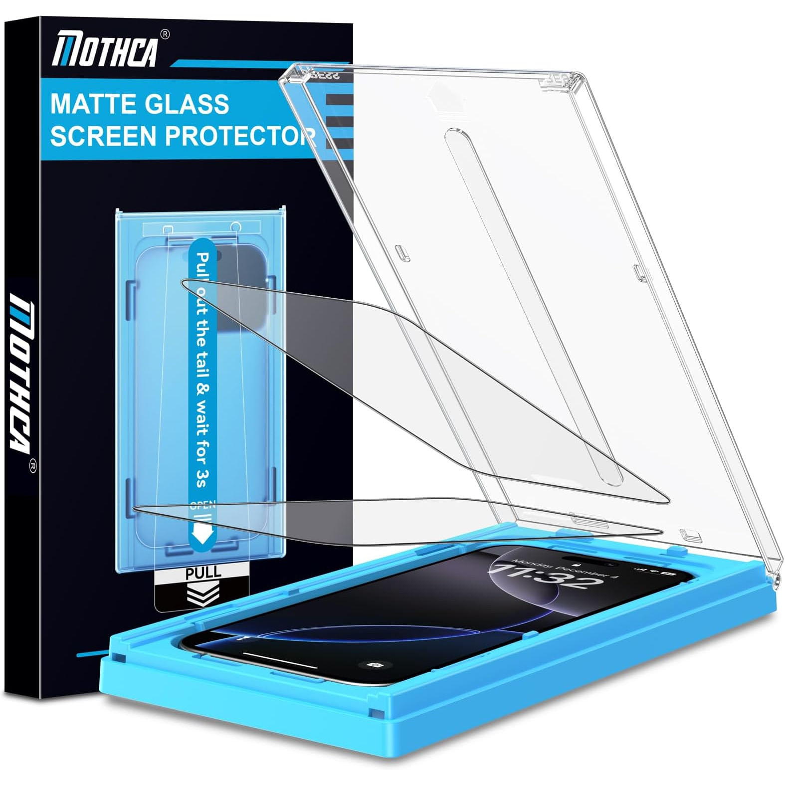 Apple Mothca Protector Vidrio Templado Mate para iPhone