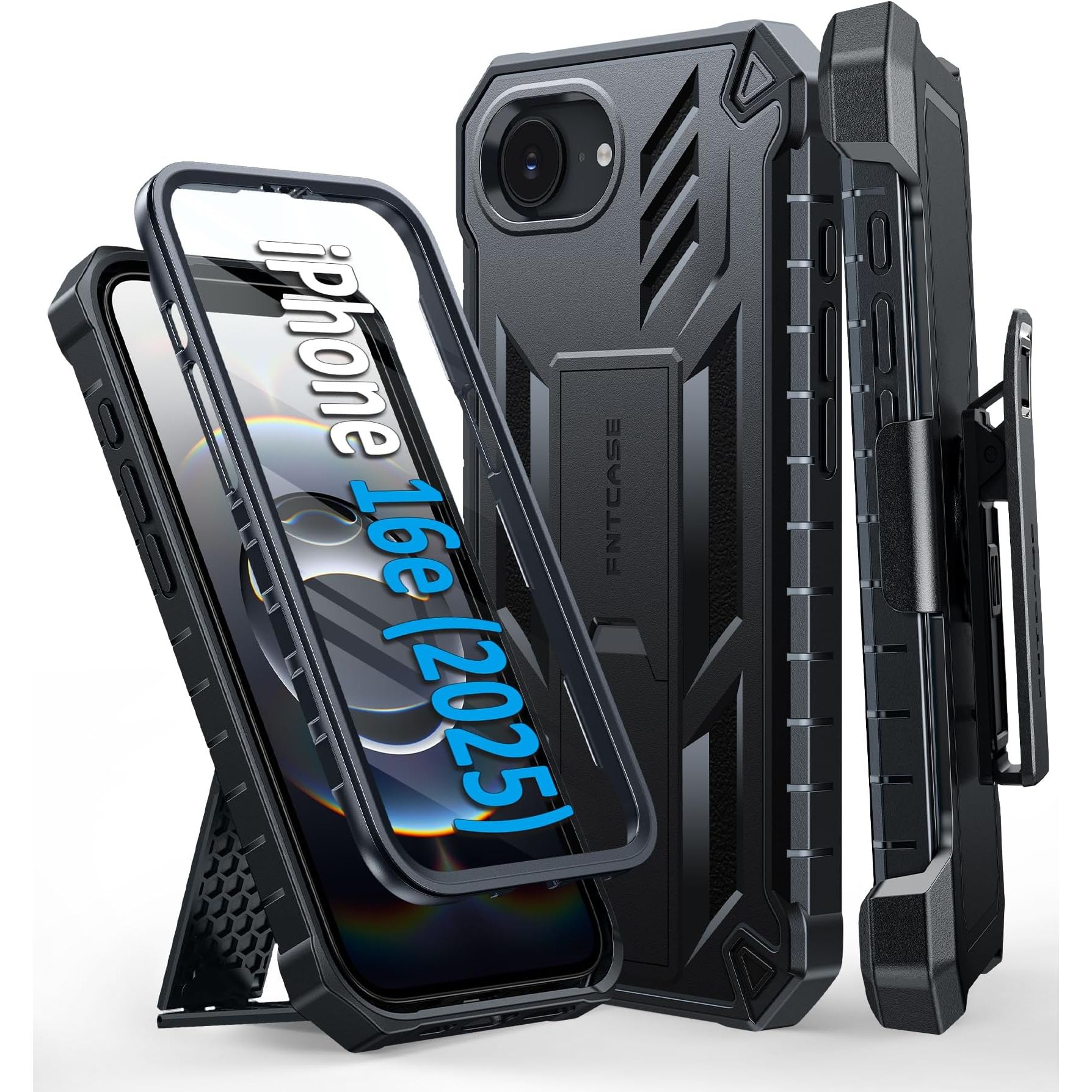 Apple FNTCASE Funda iPhone 16e con Clip Cinturon