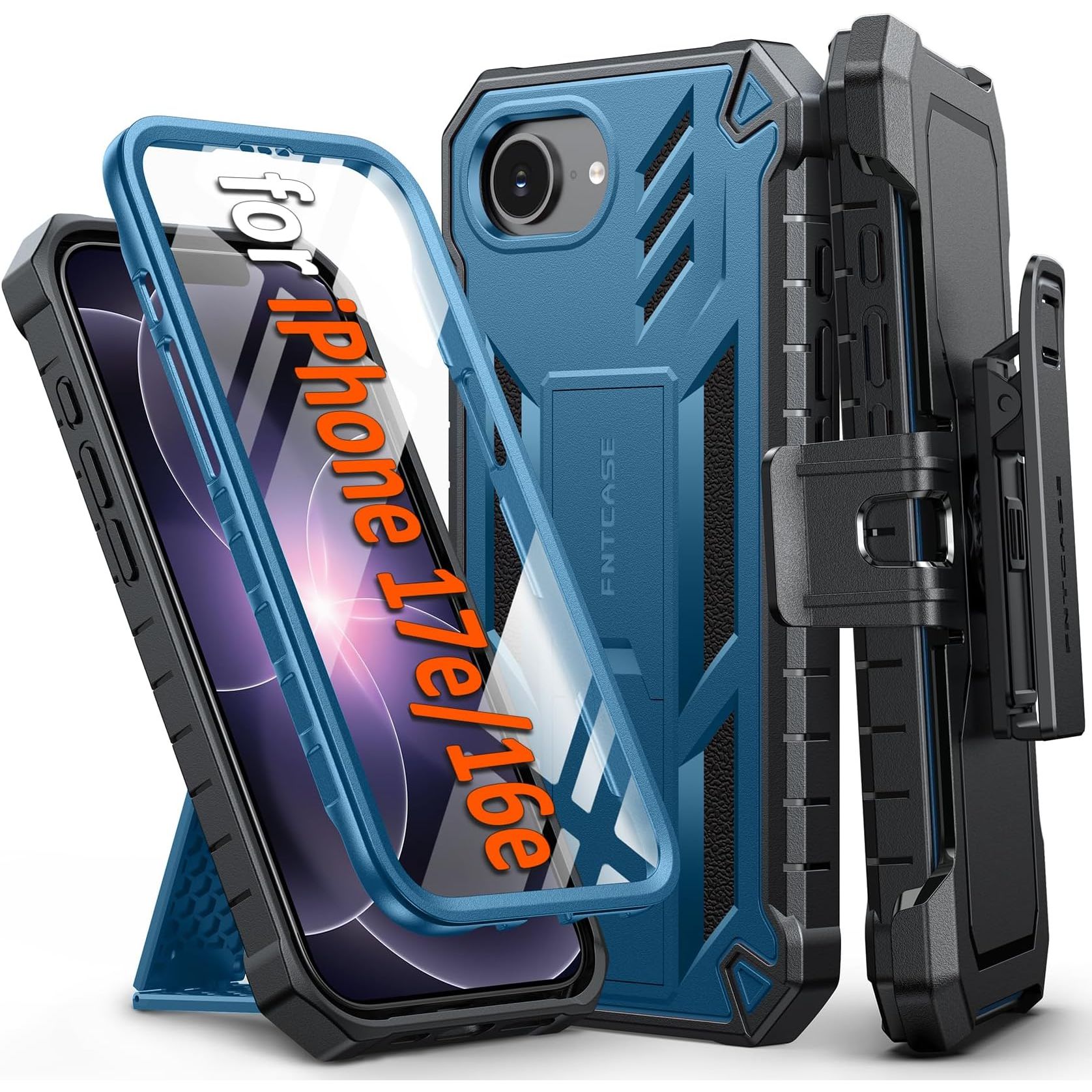 Apple FNTCASE Funda para iPhone 17e 16e con Clip
