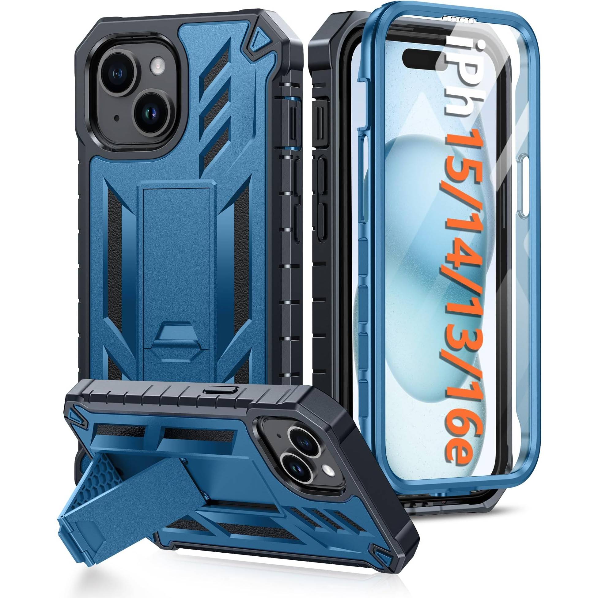 Apple FNTCASE Funda para iPhone 15 14 13 Protector