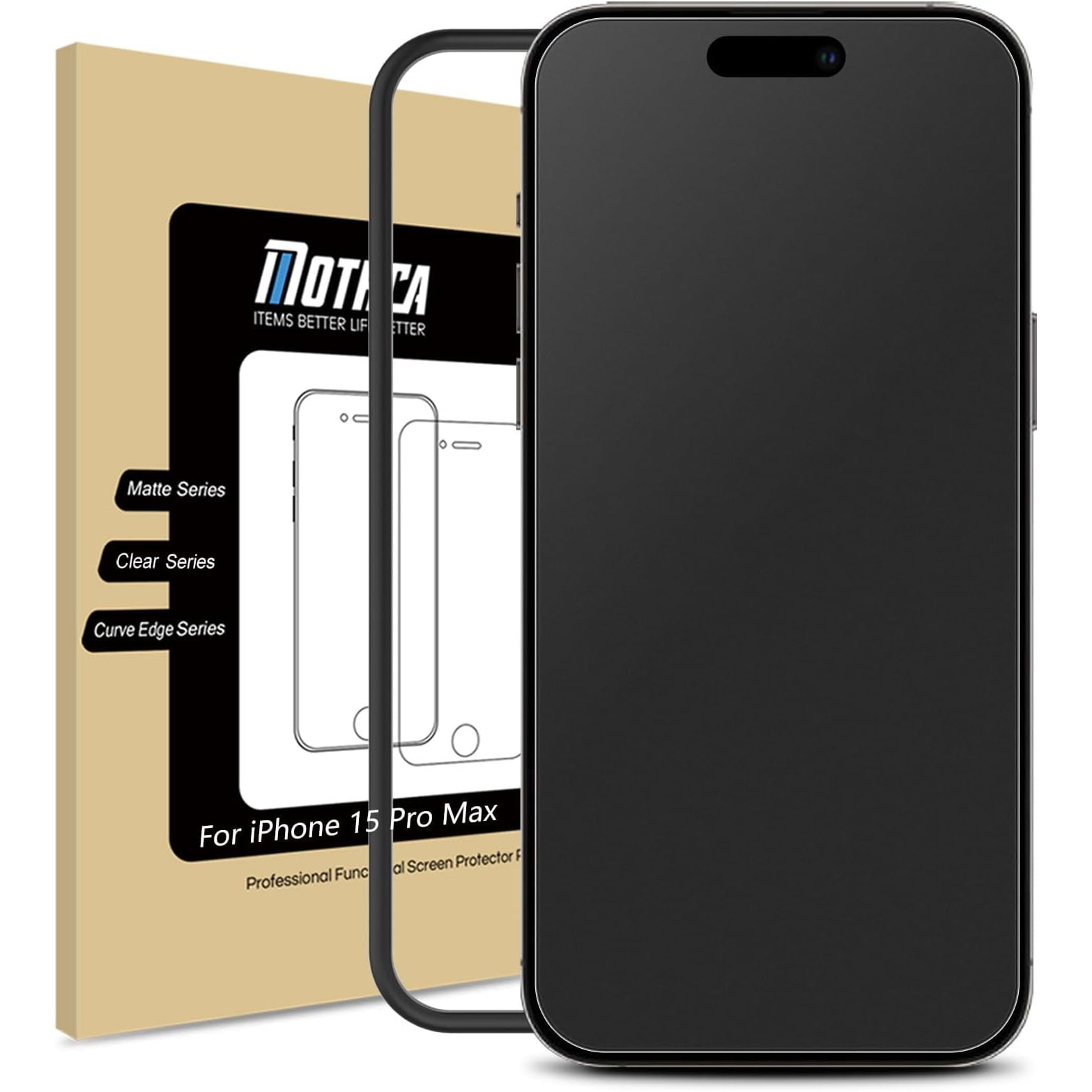 Apple Mothca Protector Pantalla Vidrio Mate iPhone 15