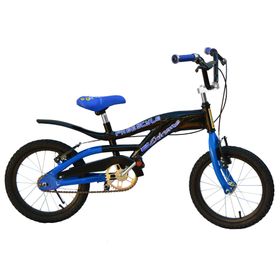 Bicicleta JVK Bikes Rodado 16 Negra y Azul FREESTYLE