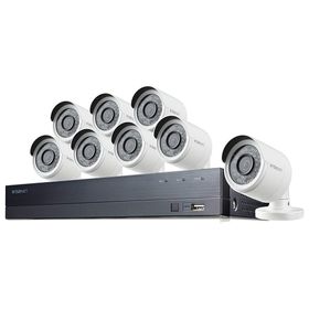 SAMSUNG FULL HD VIDEO SECURITY SYSTEM 8 CAMS 16 CAN
