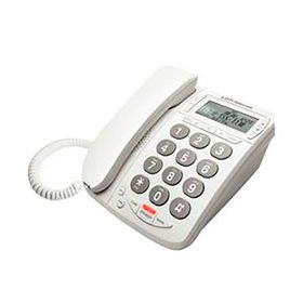 Teléfono con cable de mesa DTP215B Blanco