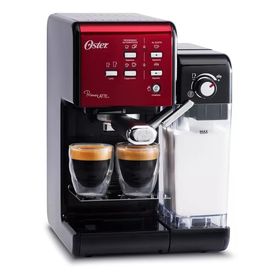 Cafetera Express Compatible con Capsulas Nespresso Oster Prima Latte 6701 Roja
