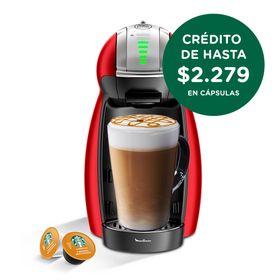 Cafetera Dolce Gusto Moulinex Genio 2 Metal Red PV160558