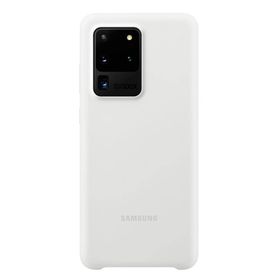Funda Samsung de silicona para Galaxy S20 Ultra Blanco