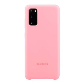 Funda Samsung de silicona para Galaxy S20 Rosa